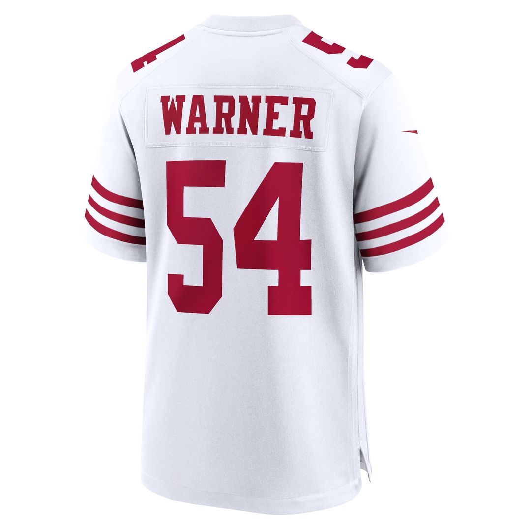 Men's San Francisco 49ers Fred Warner Nike White Player product image 3