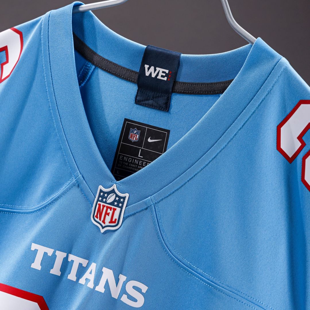 Men's Tennessee Titans Carnell Tate Nike Light Blue Team product image 4