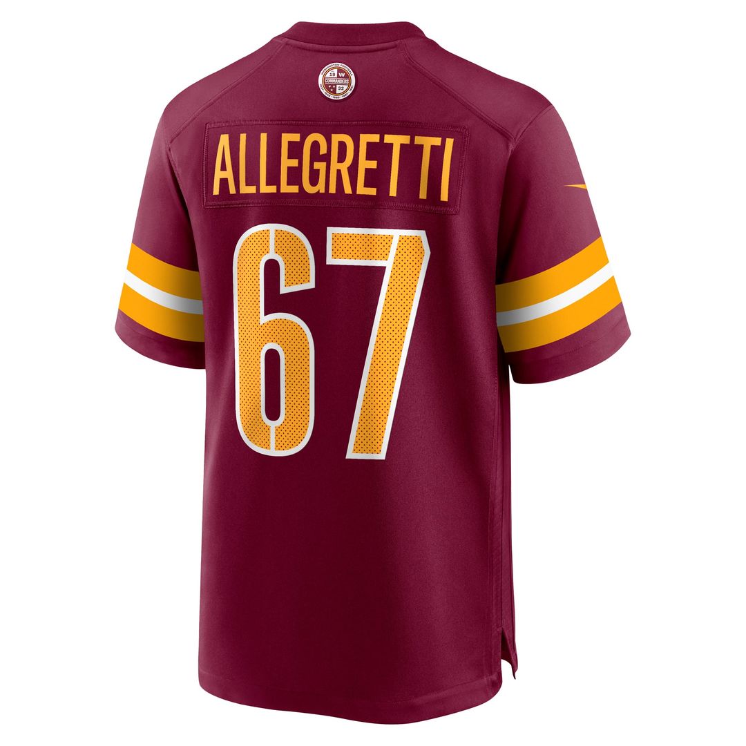 Men's Washington Commanders Nick Allegretti Nike Burgundy product image 3
