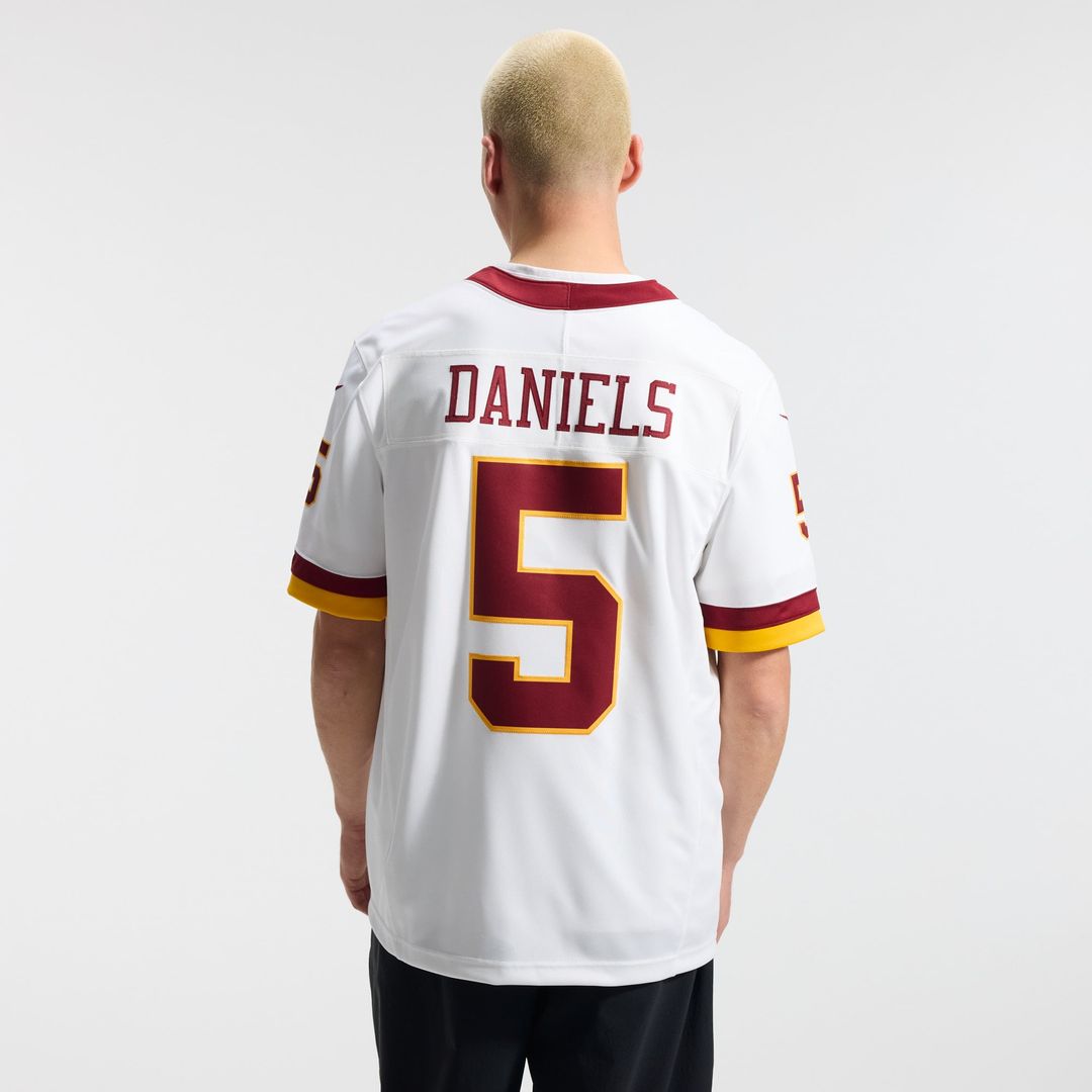 Men's Washington Commanders Jayden Daniels Nike White Vapor product image 3