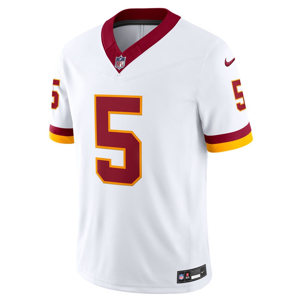Men's Washington Commanders Jayden Daniels Nike White Vapor product image 6