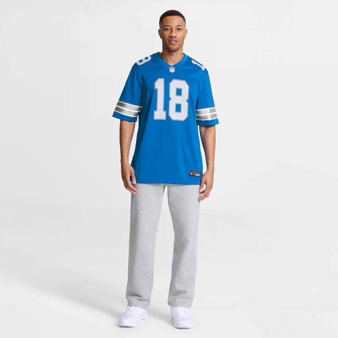 Men's Detroit Lions Isaac TeSlaa Nike Blue Game Player product image 14