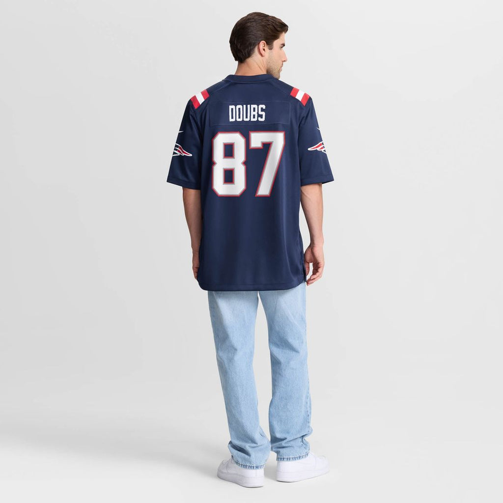 Men's New England Patriots Romeo Doubs Nike Navy Game Jersey product image 5