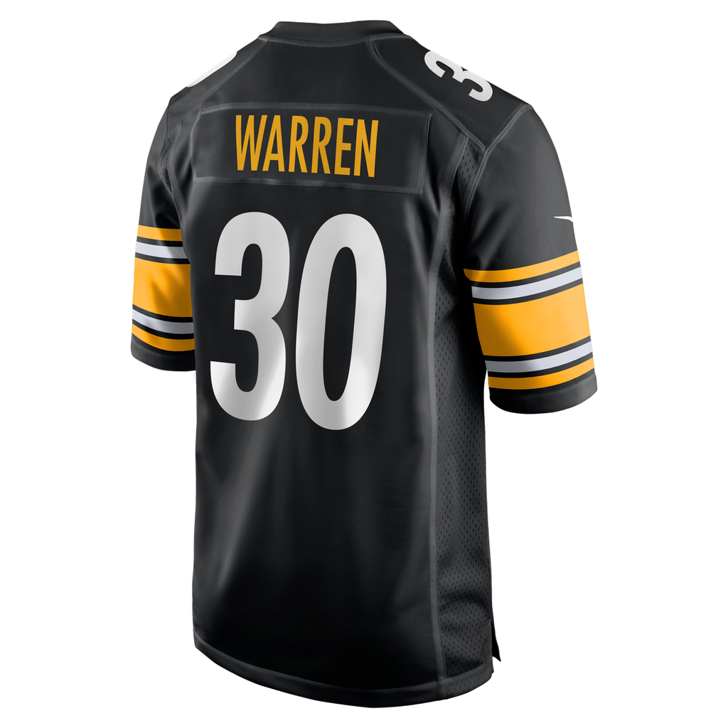 Men's Pittsburgh Steelers Jaylen Warren Nike Black Game product image 3