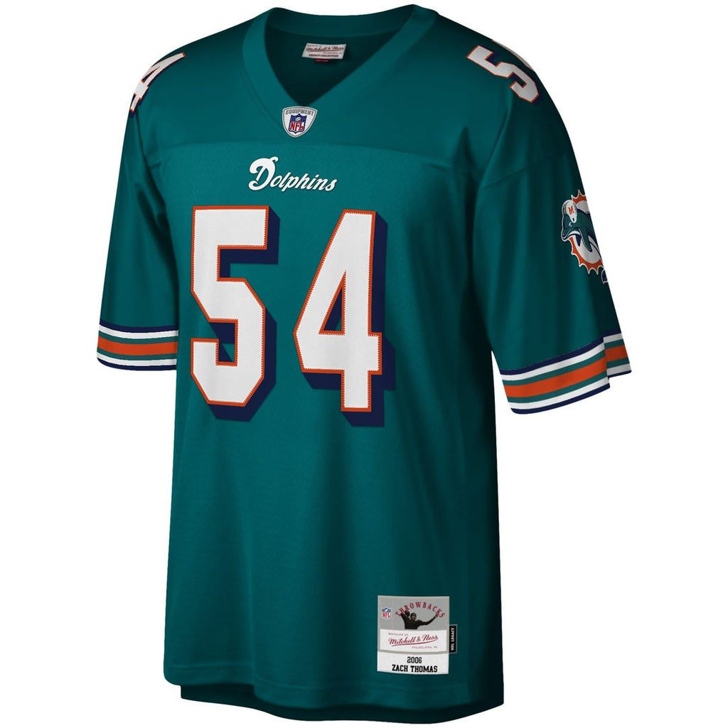 Men's Miami Dolphins Zach Thomas Mitchell & Ness Aqua product image 2