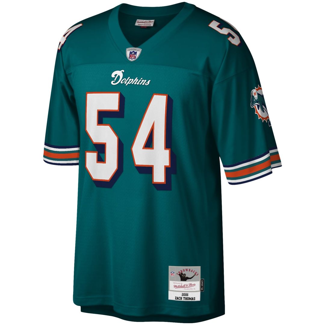 Men's Miami Dolphins Zach Thomas Mitchell & Ness Aqua product image 2
