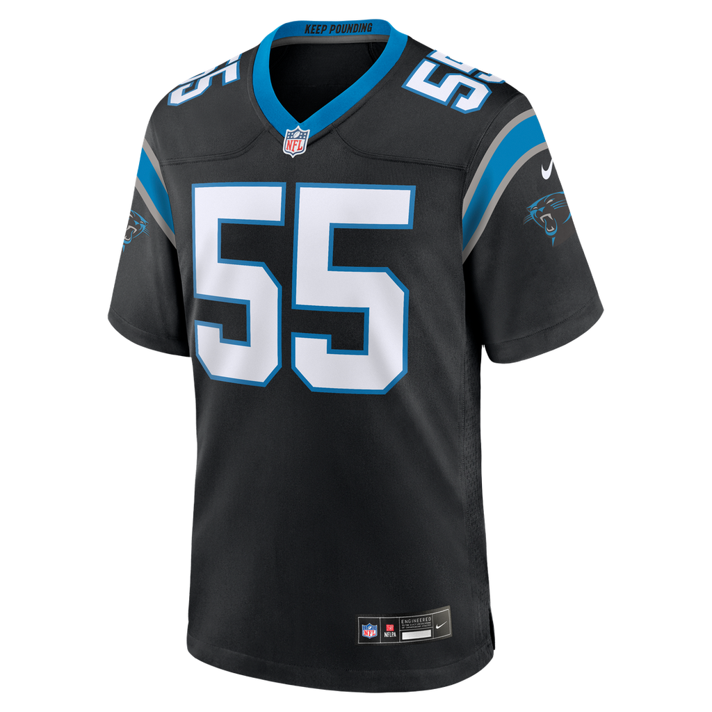 Men's Carolina Panthers Devin Lloyd Nike Black Team Game product image 2