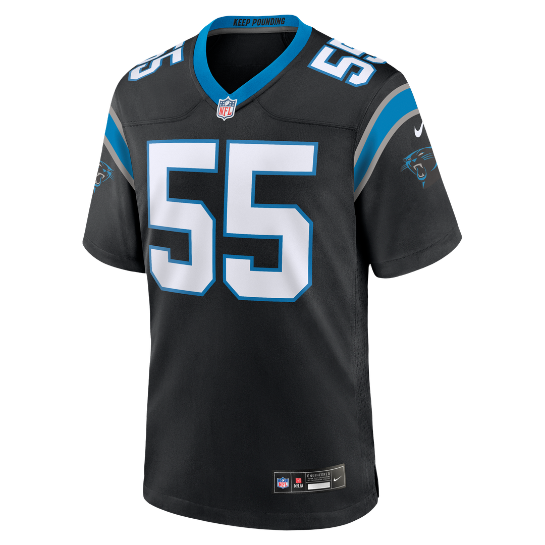 Men's Carolina Panthers Devin Lloyd Nike Black Team Game product image 2