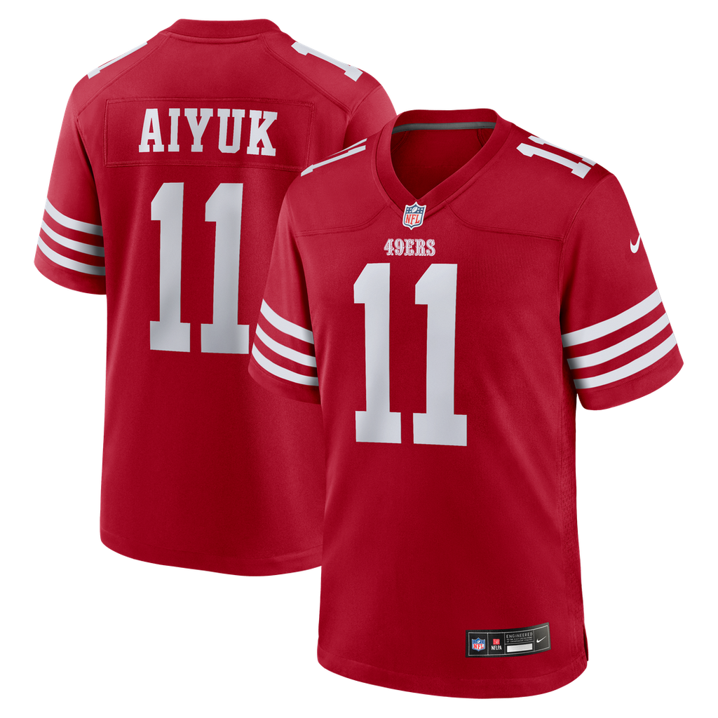 Men's San Francisco 49ers Brandon Aiyuk Nike Scarlet Team product image 1