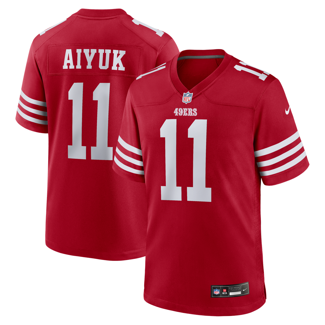 Men's San Francisco 49ers Brandon Aiyuk Nike Scarlet Team product image 1