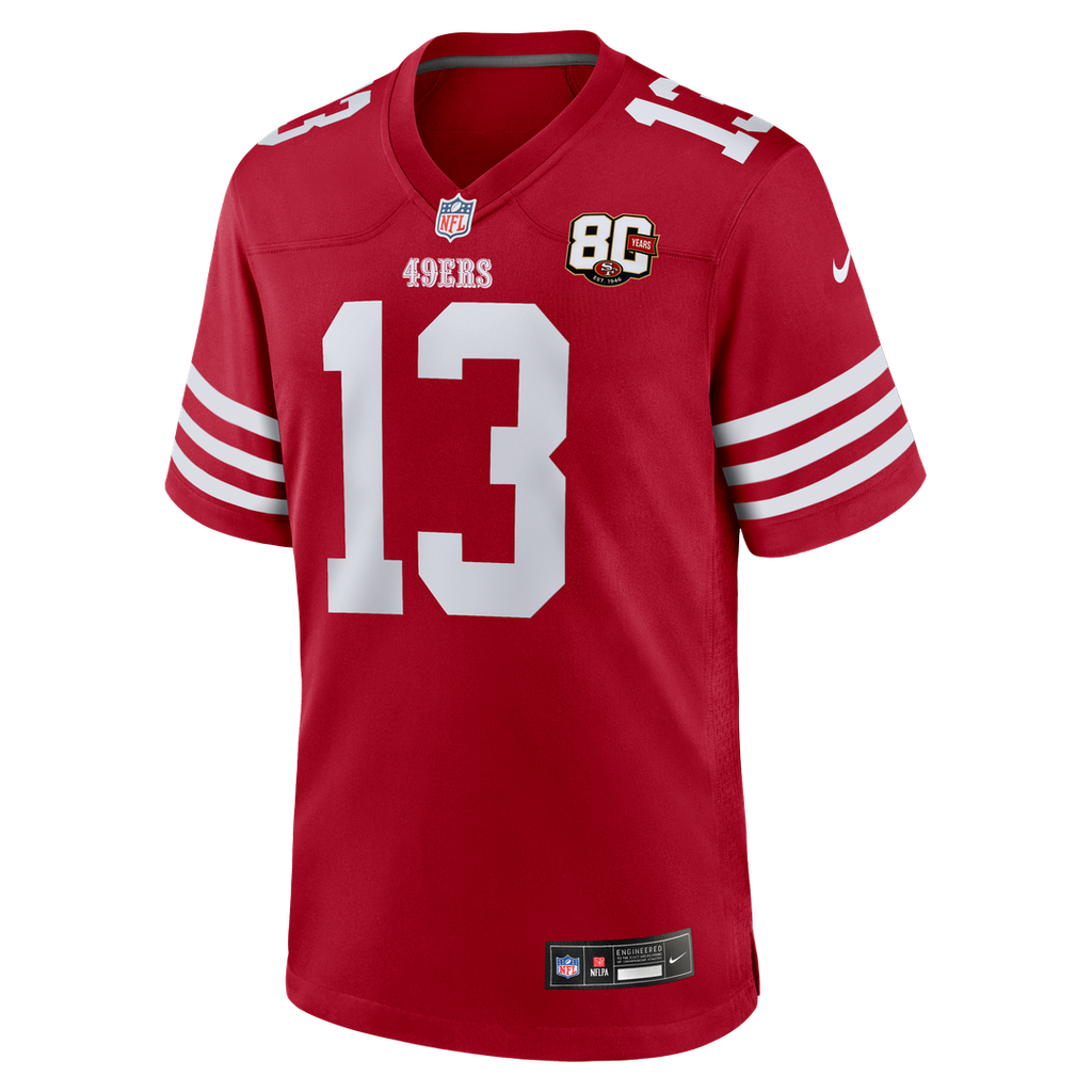 Men's San Francisco 49ers Brock Purdy Nike Scarlet 80th product image 16