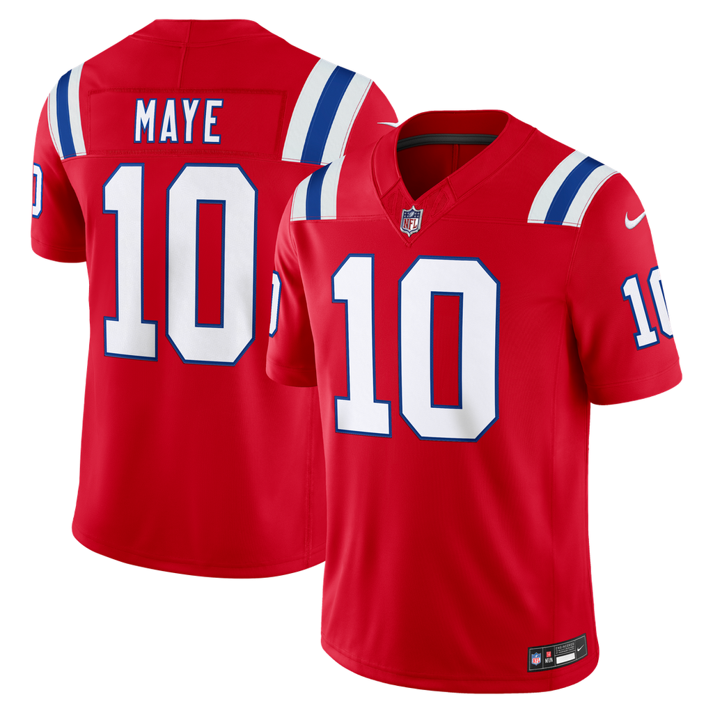 Men's New England Patriots Drake Maye Nike White Vapor product image 7