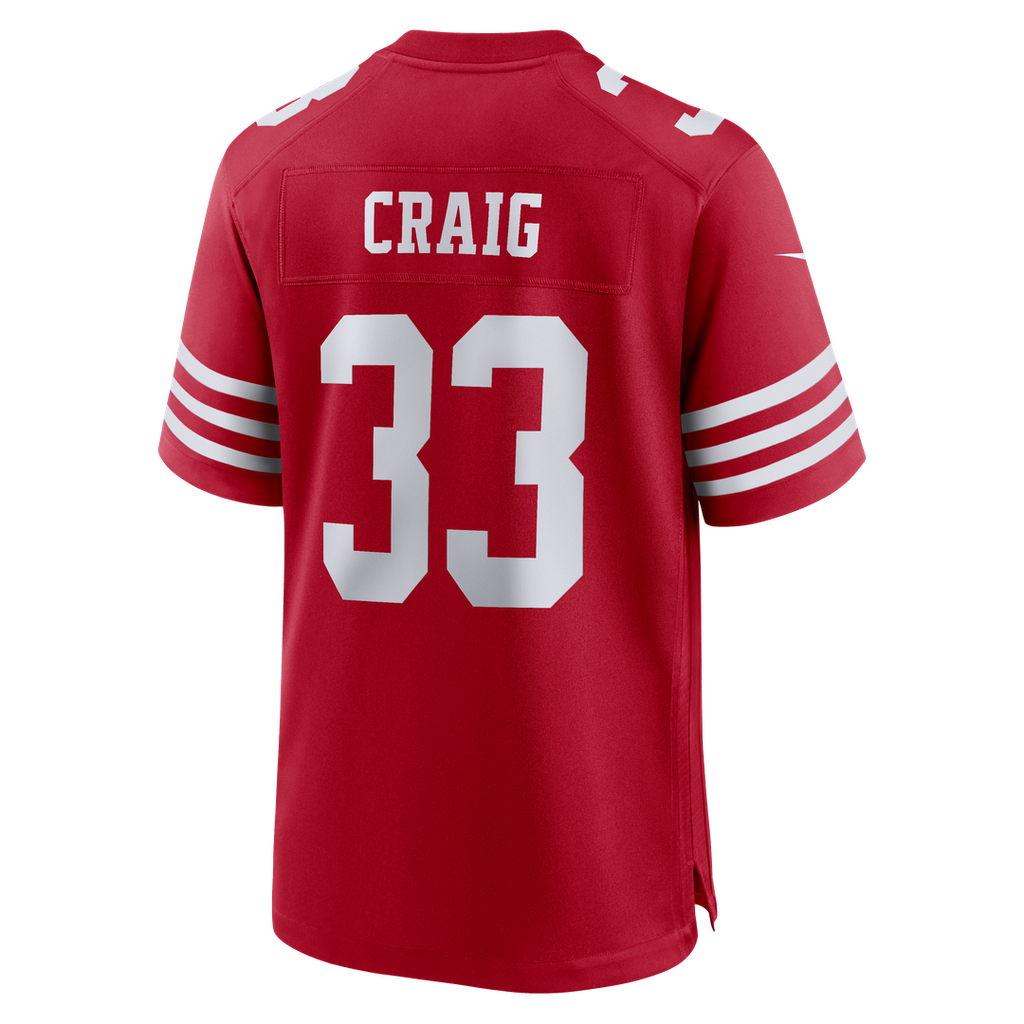 Men's San Francisco 49ers Roger Craig Nike Scarlet Team product image 5
