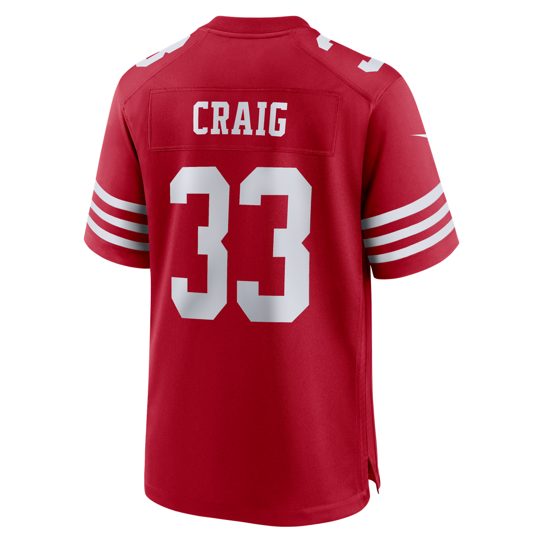 Men's San Francisco 49ers Roger Craig Nike Scarlet Team product image 5
