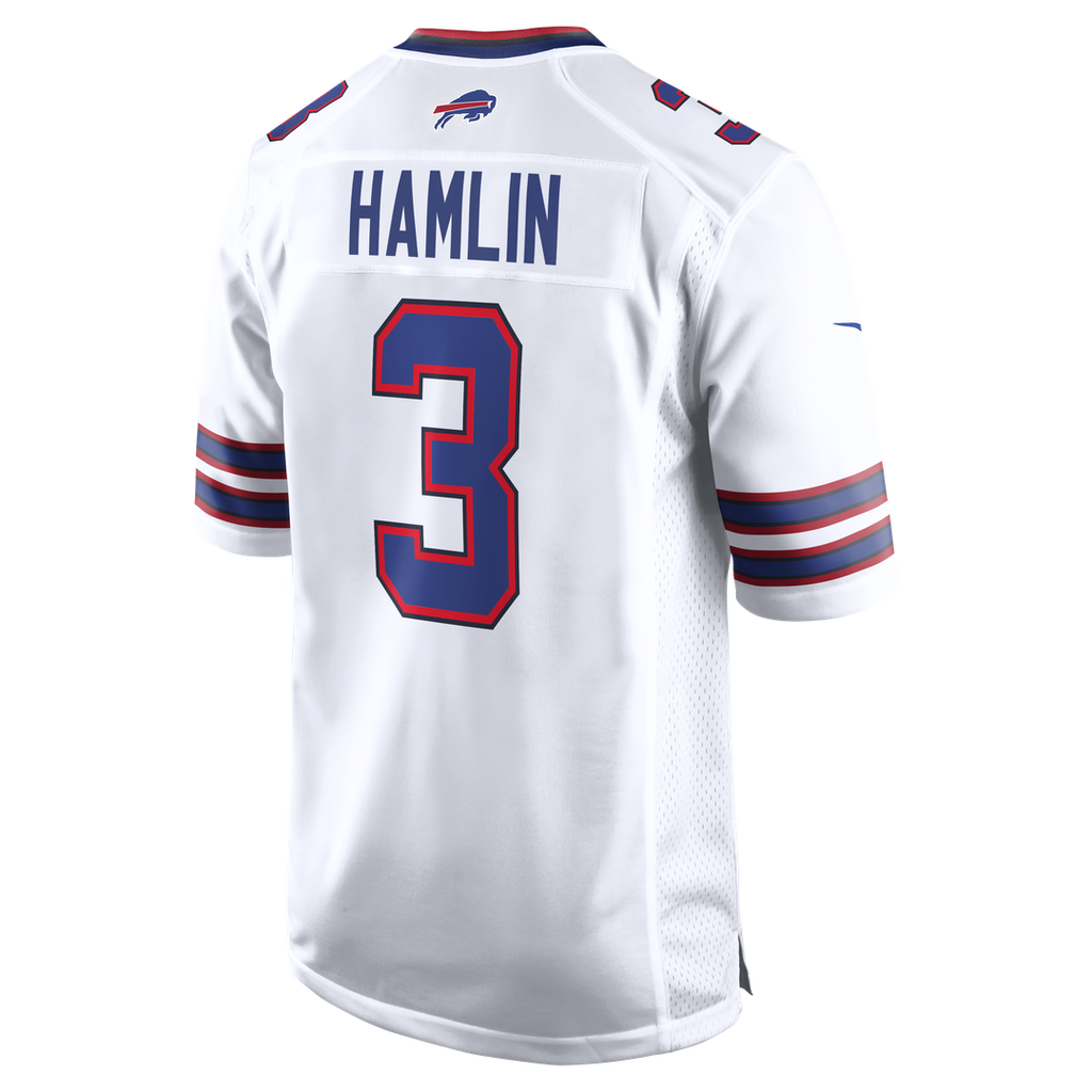 Men's Buffalo Bills Damar Hamlin Nike White Game Jersey product image 3