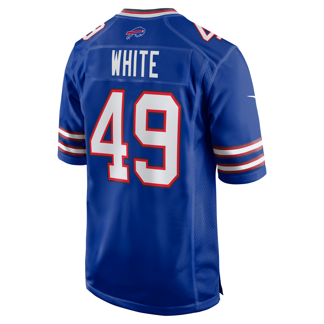 Men's Buffalo Bills DaShaun White Nike Royal Team Game product image 3