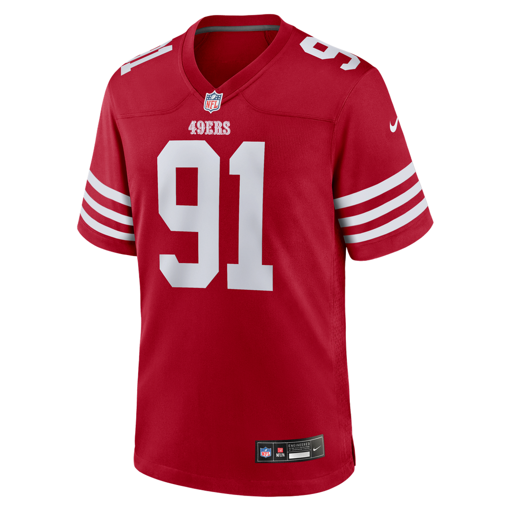 Men's San Francisco 49ers Earnest Brown IV Nike Scarlet product image 2
