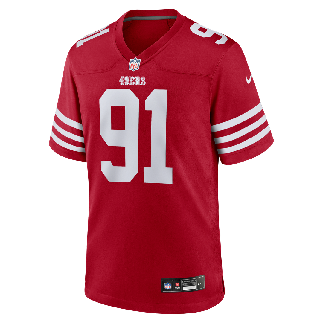 Men's San Francisco 49ers Earnest Brown IV Nike Scarlet product image 2
