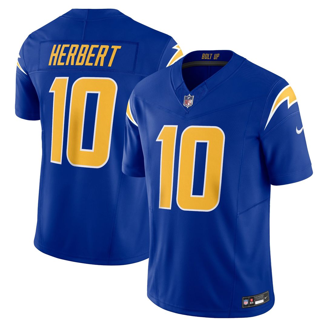 Men's Los Angeles Chargers Justin Herbert Nike Royal Vapor product image 1