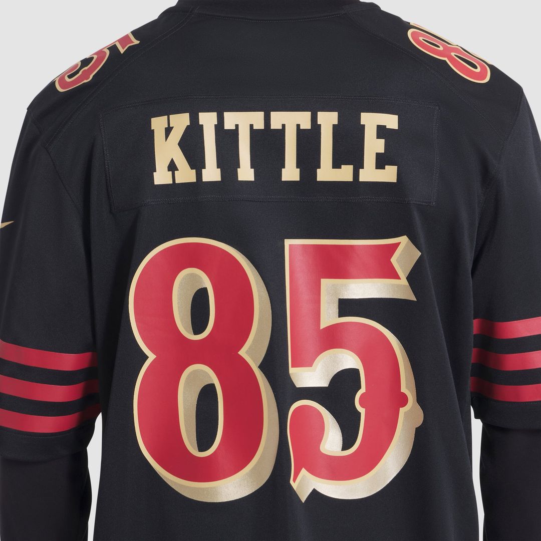 Men's San Francisco 49ers George Kittle Nike Black product image 7