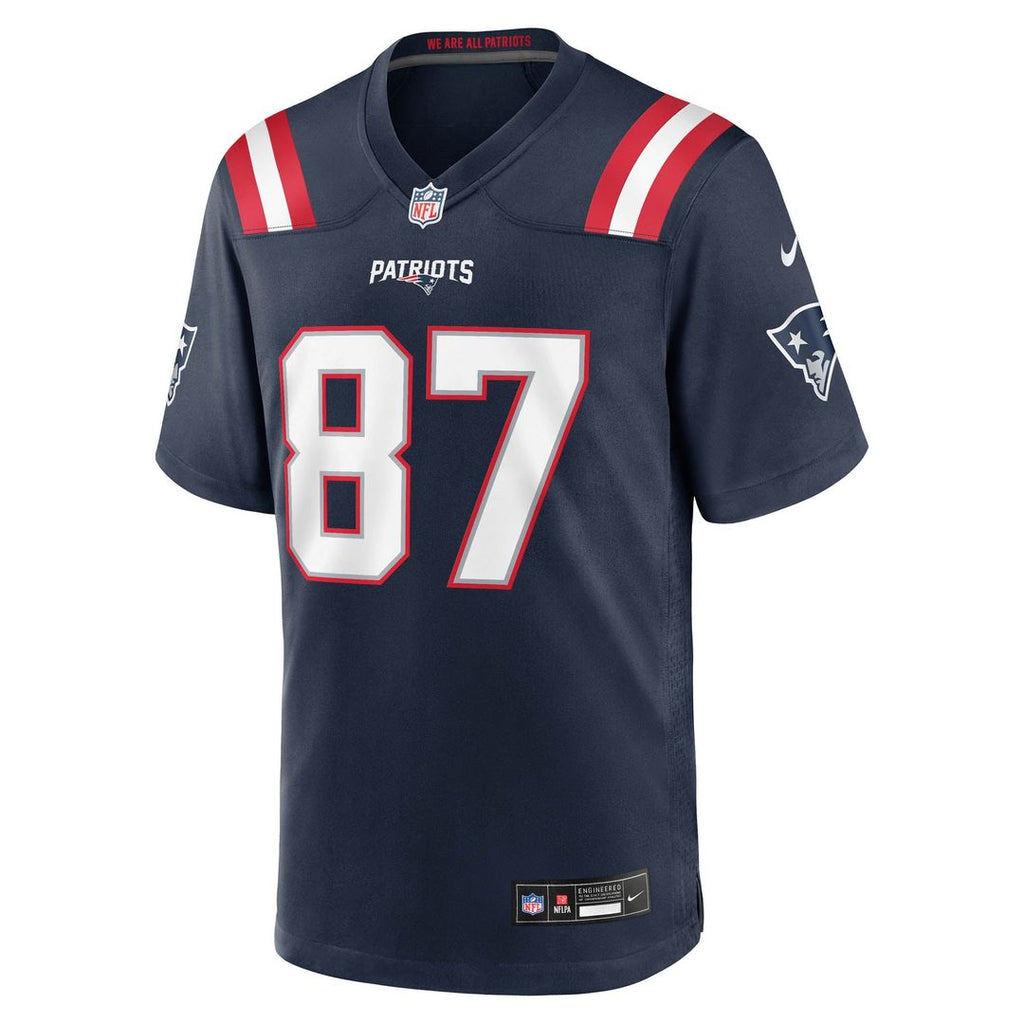 Men's New England Patriots Romeo Doubs Nike Navy Game Jersey product image 2
