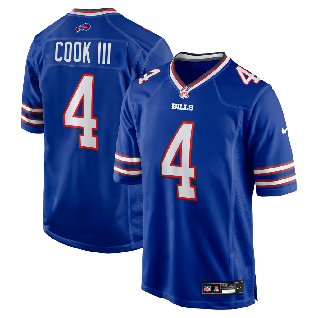 Men's Buffalo Bills James Cook III Nike Royal Team Game product image 14