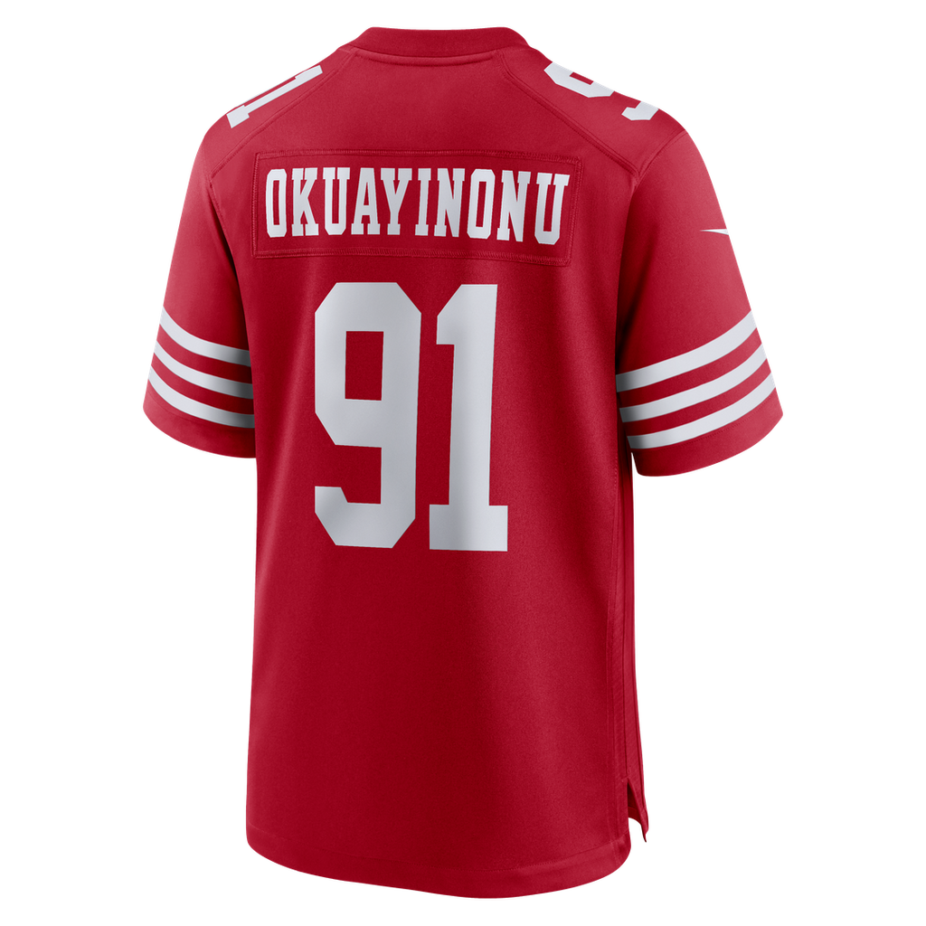 Men's San Francisco 49ers Sam Okuayinonu Nike Scarlet Team product image 3