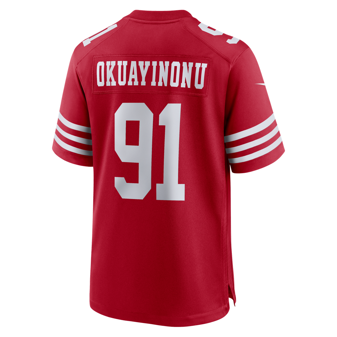 Men's San Francisco 49ers Sam Okuayinonu Nike Scarlet Team product image 3