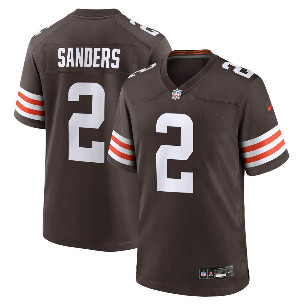 Men's Cleveland Browns Shedeur Sanders Nike Brown Game product image 1