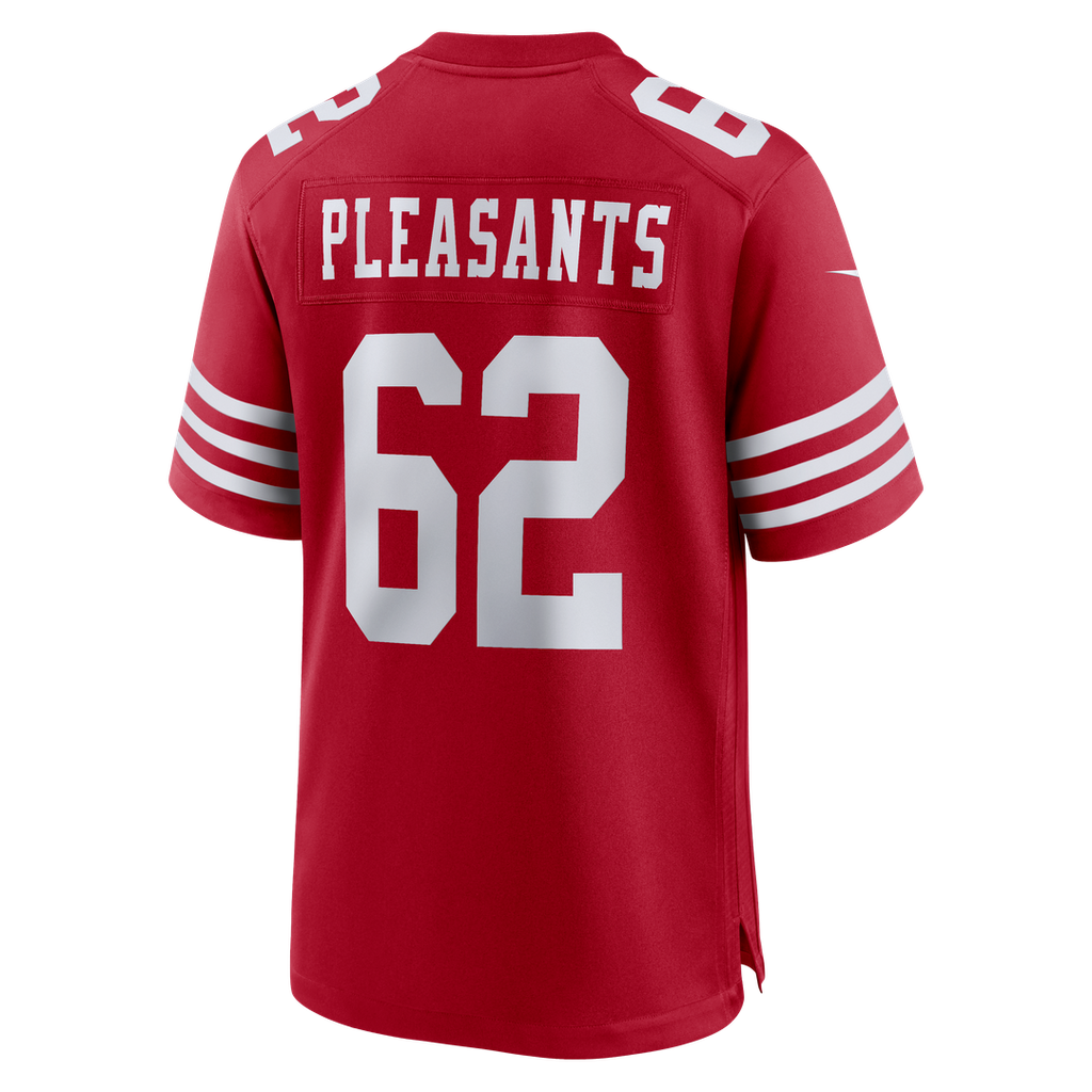 Men's San Francisco 49ers Austen Pleasants Nike Scarlet product image 3