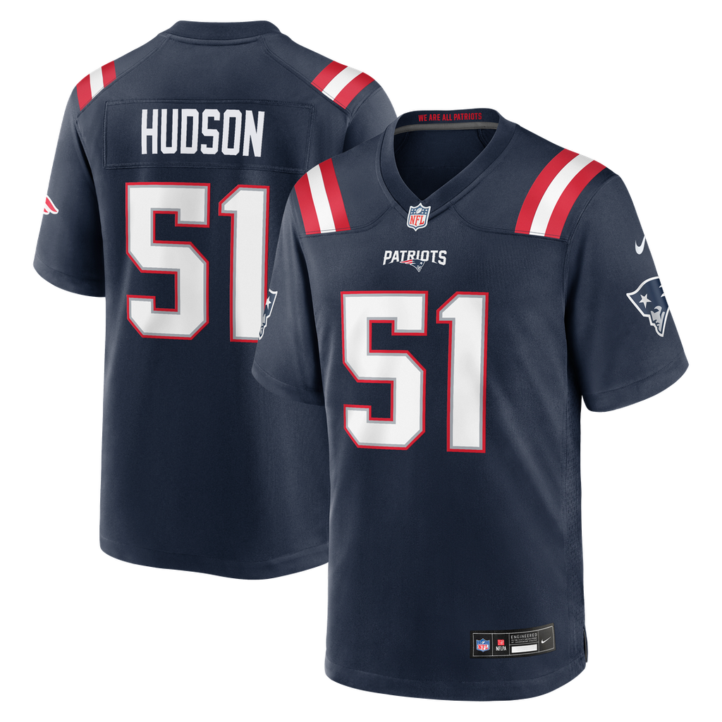 Men's New England Patriots James Hudson Nike Navy Team Game product image 1