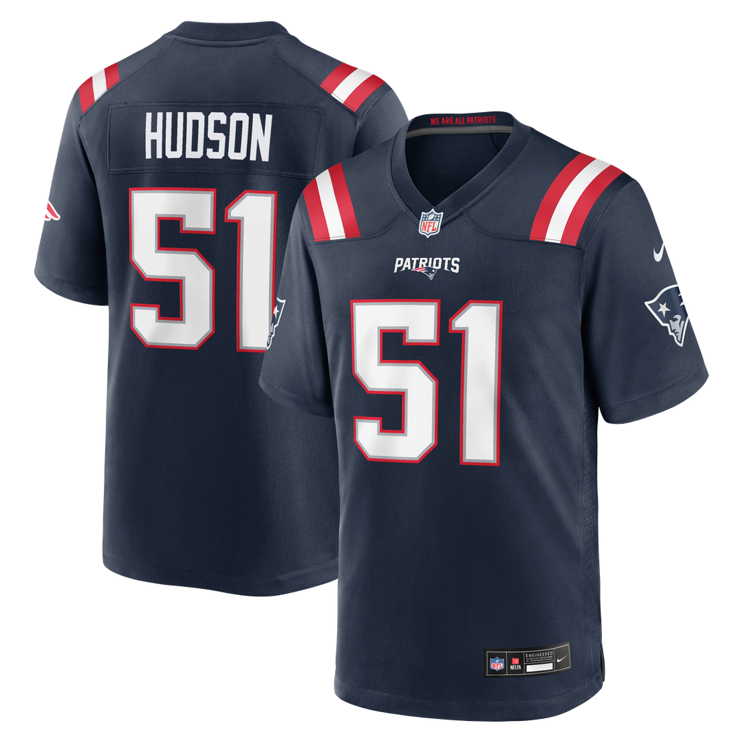 Men's New England Patriots James Hudson Nike Navy Team Game product image 1