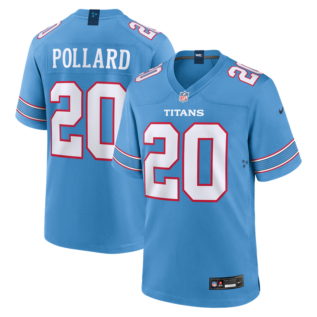 Men's Tennessee Titans Tony Pollard Nike Light Blue Game product image 1