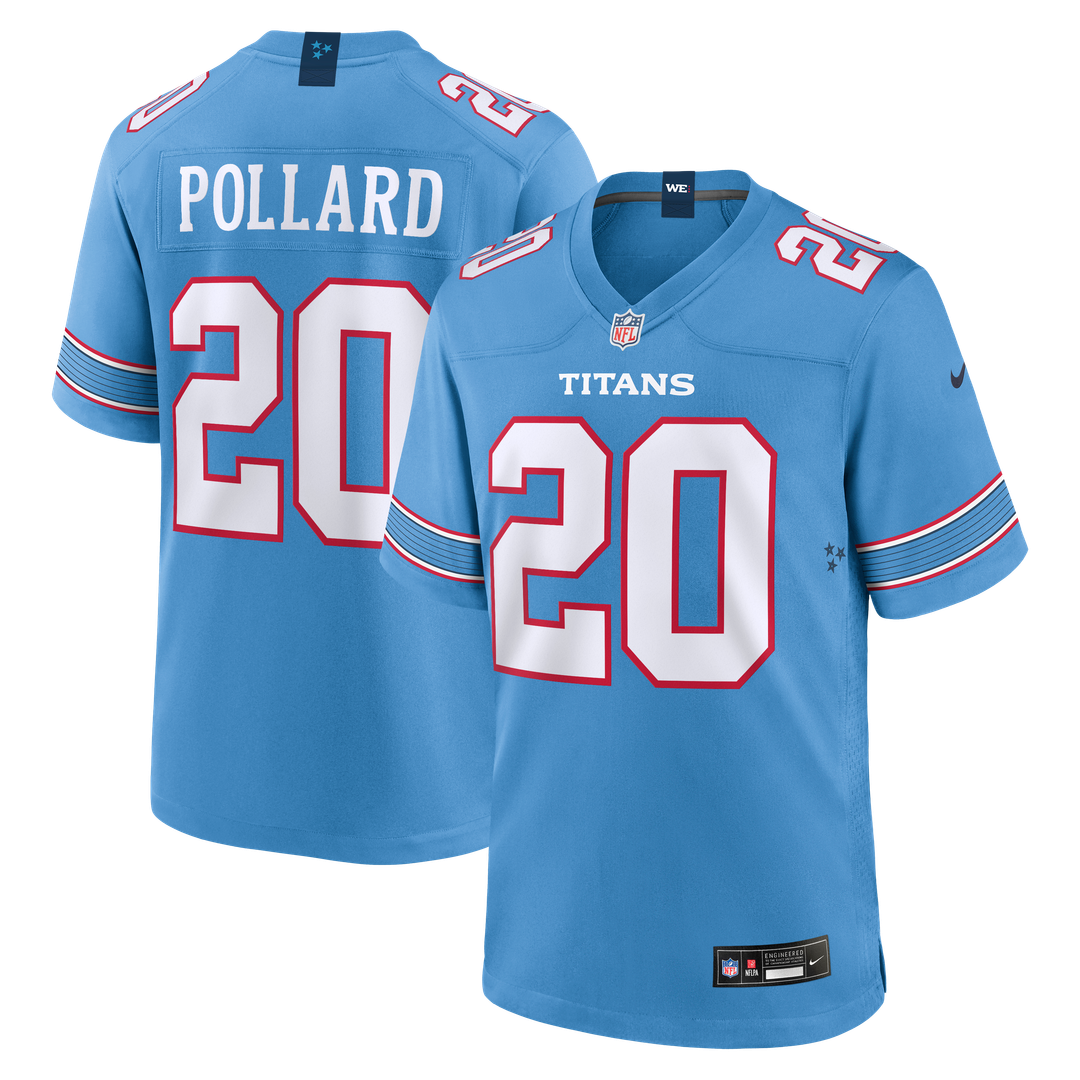 Men's Tennessee Titans Tony Pollard Nike Light Blue Game product image 1