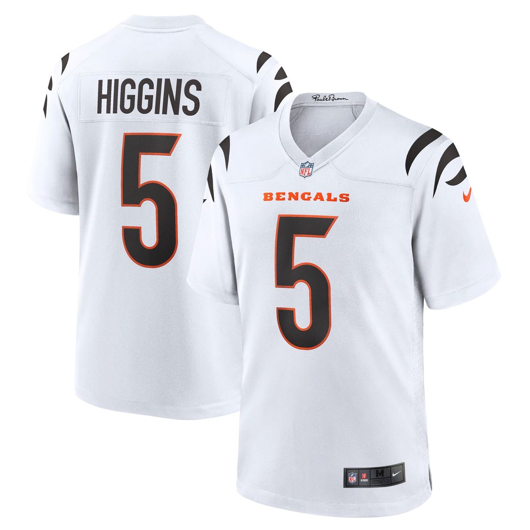Men's Cincinnati Bengals Tee Higgins Nike White Game Jersey product image 4