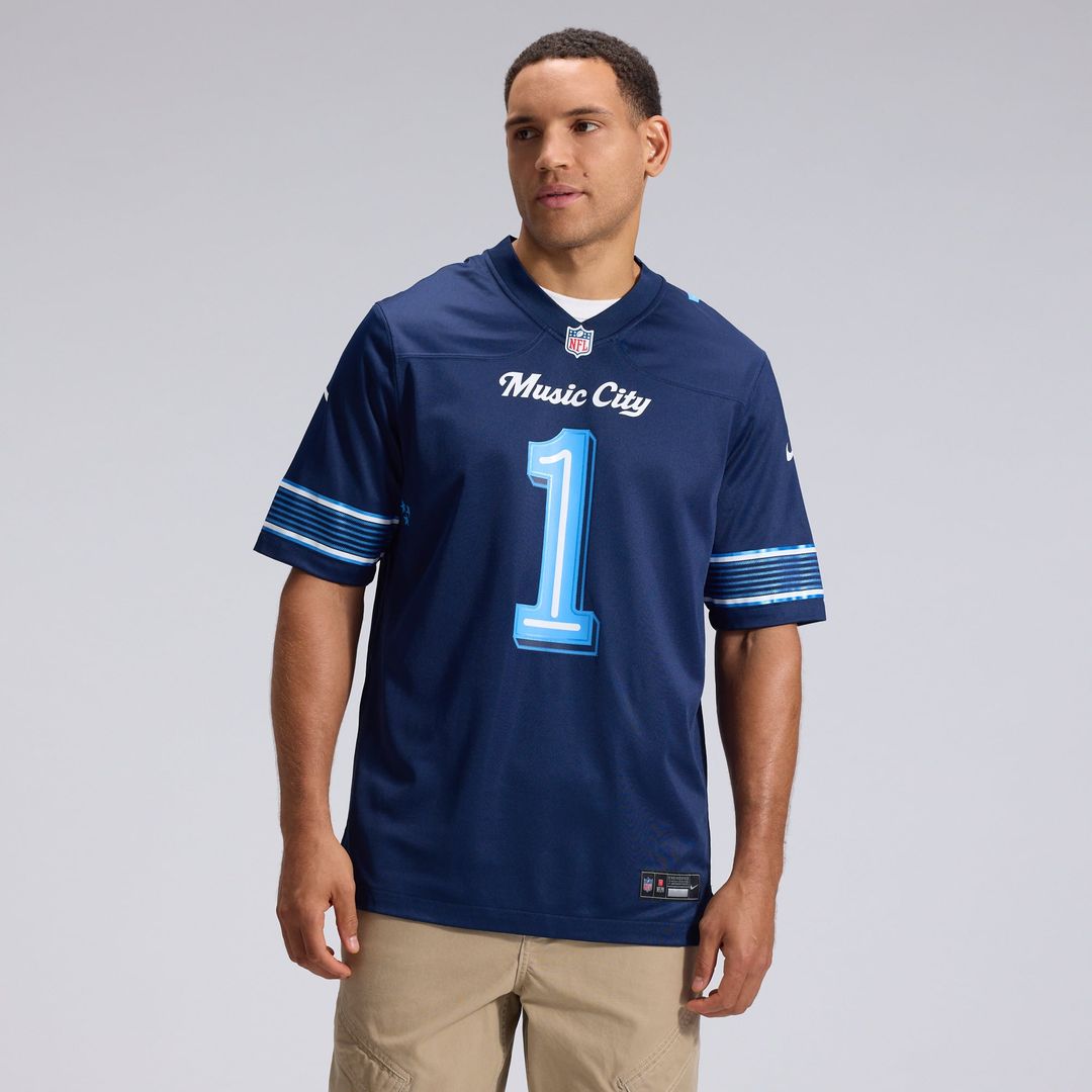 Men's Tennessee Titans Cameron Ward Nike Navy 2026 product image 2