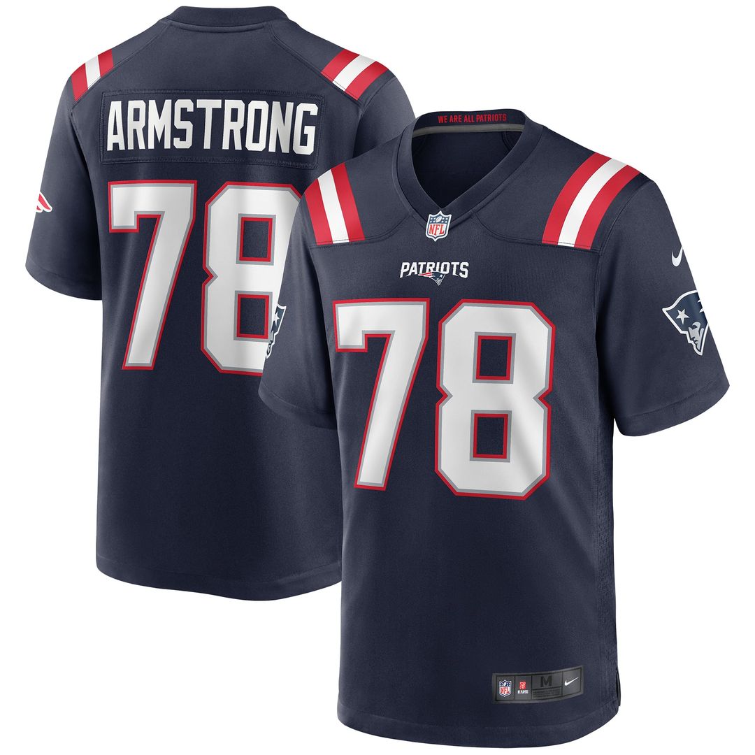 Men's New England Patriots Bruce Armstrong Nike Navy Game product image 1