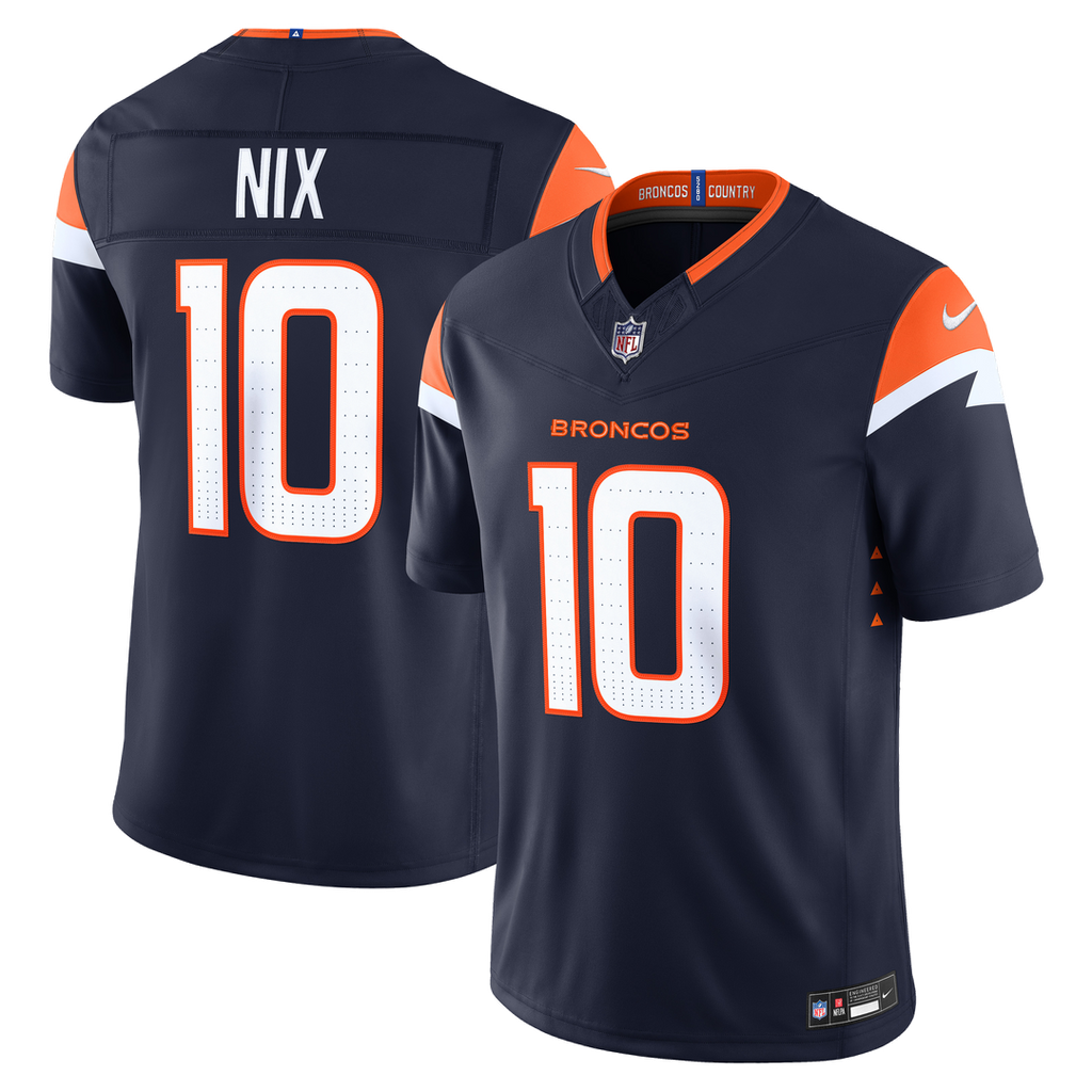 Men's Denver Broncos Bo Nix Nike White Vapor F.U.S.E. product image 10