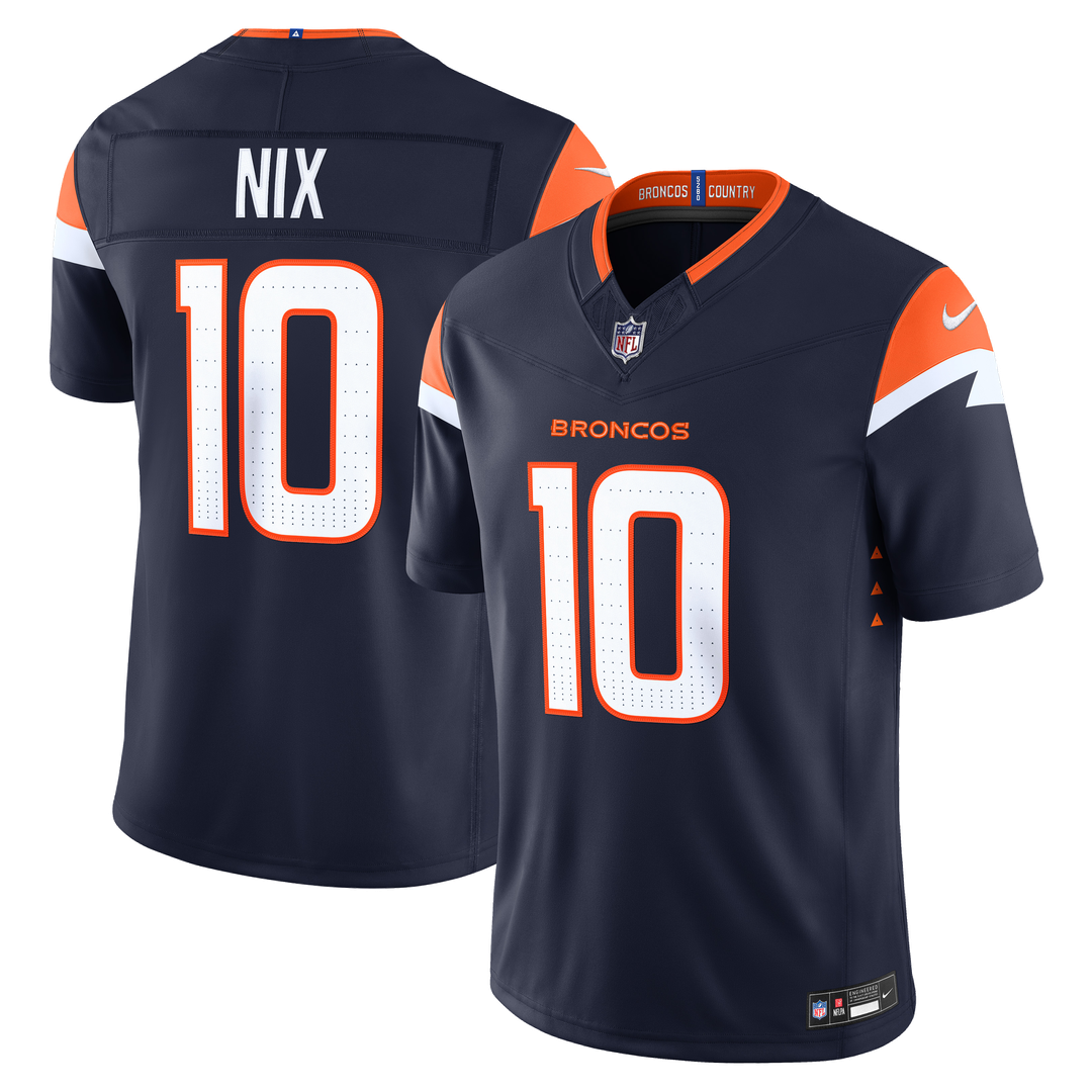 Men's Denver Broncos Bo Nix Nike White Vapor F.U.S.E. product image 10