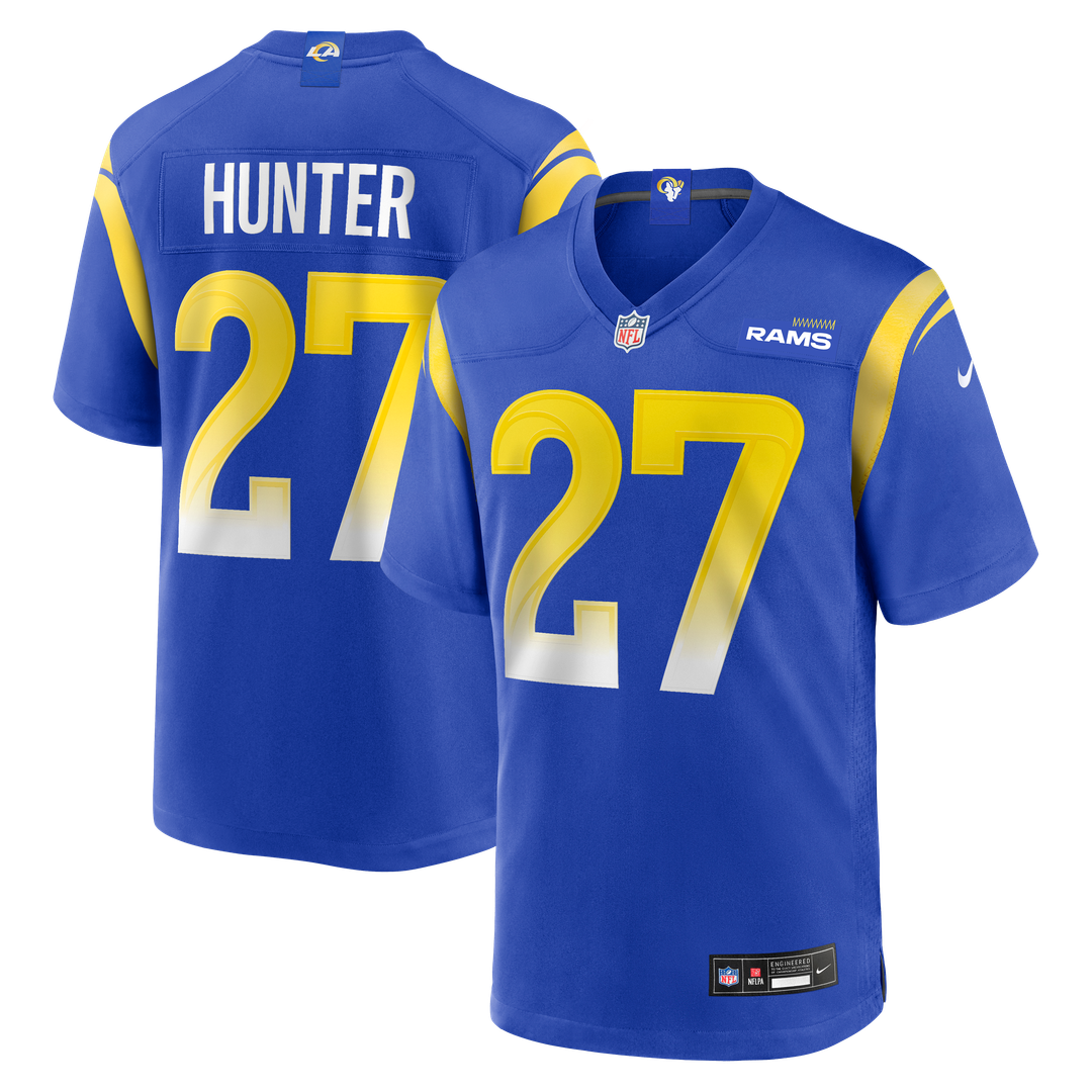 Men's Los Angeles Rams Jarquez Hunter Nike Royal Team Game product image 1