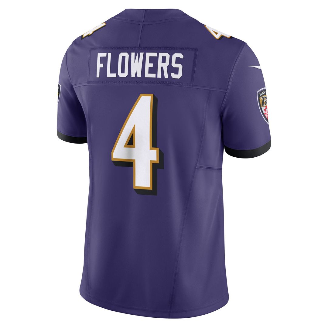 Men's Baltimore Ravens Zay Flowers Nike Purple Vapor product image 3