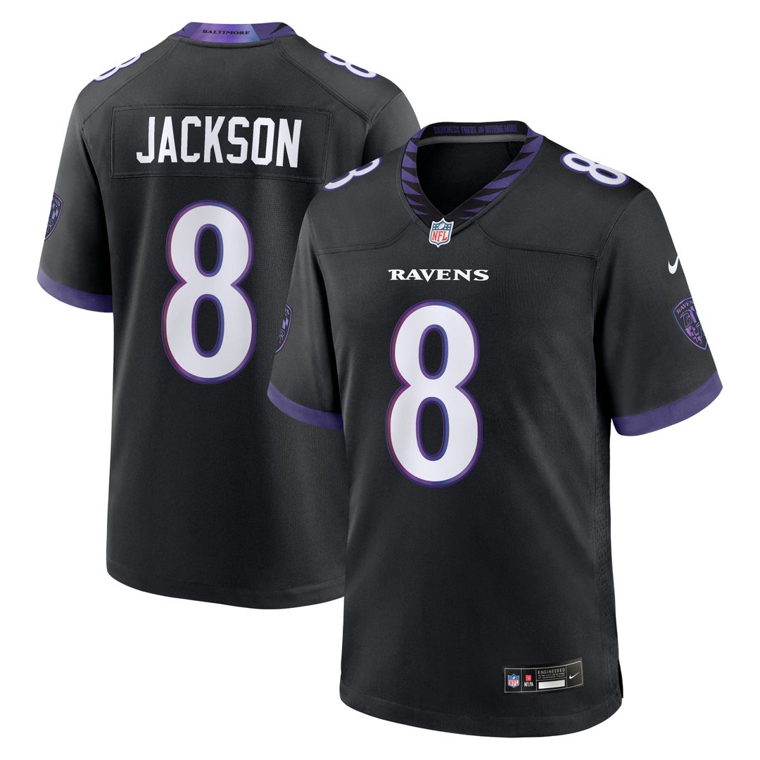 Men's Baltimore Ravens Lamar Jackson Nike Purple Alternate product image 7