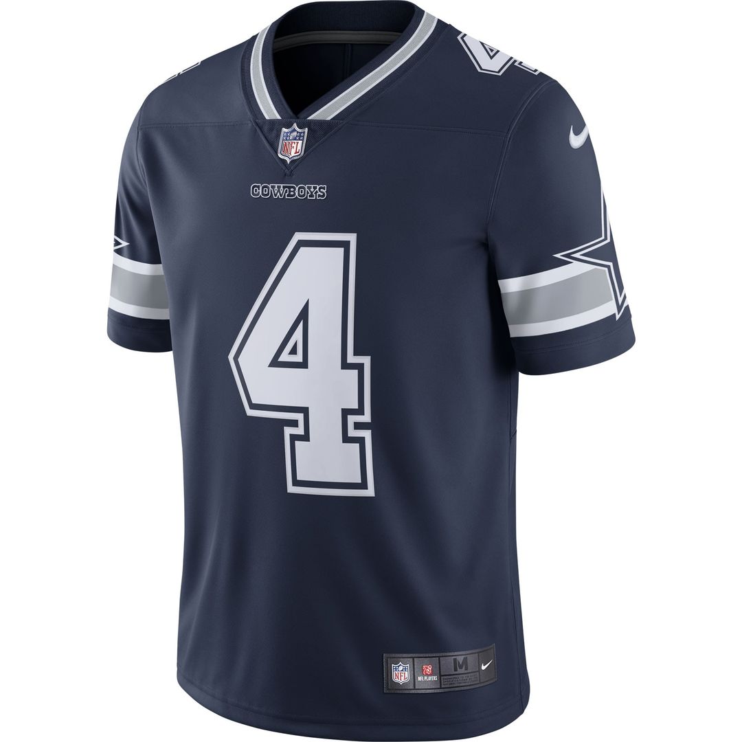 Men's Dallas Cowboys Dak Prescott Nike Navy Vapor Limited product image 2