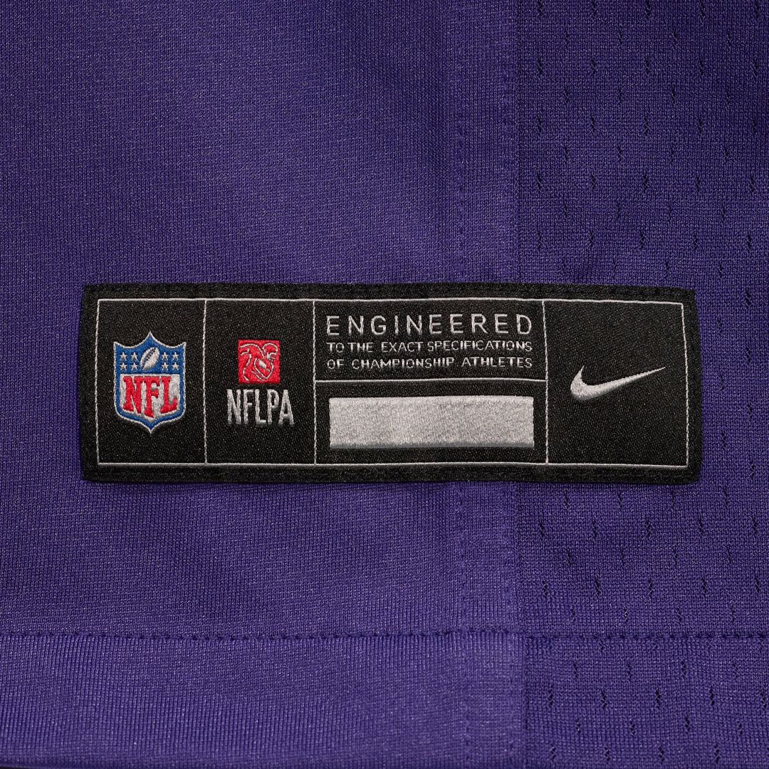 Men's Baltimore Ravens Justice Hill Nike Purple Game Jersey product image 6