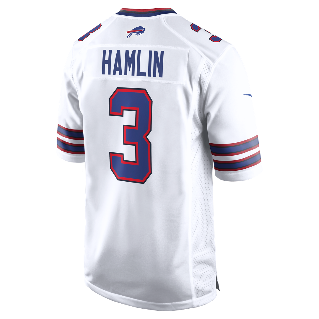 Men's Buffalo Bills Damar Hamlin Nike White Game Jersey product image 6