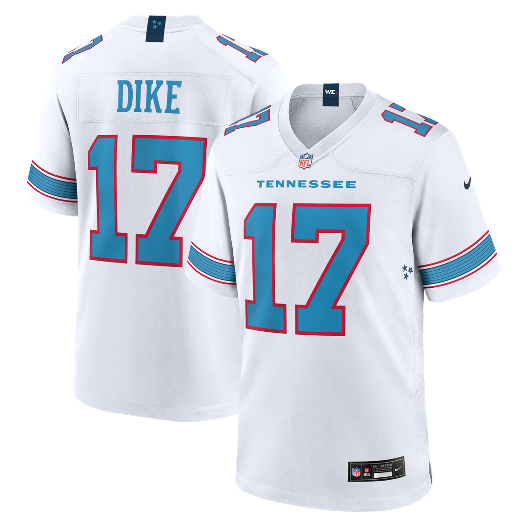 Men's Tennessee Titans Chimere Dike Nike White Game Jersey product image 1