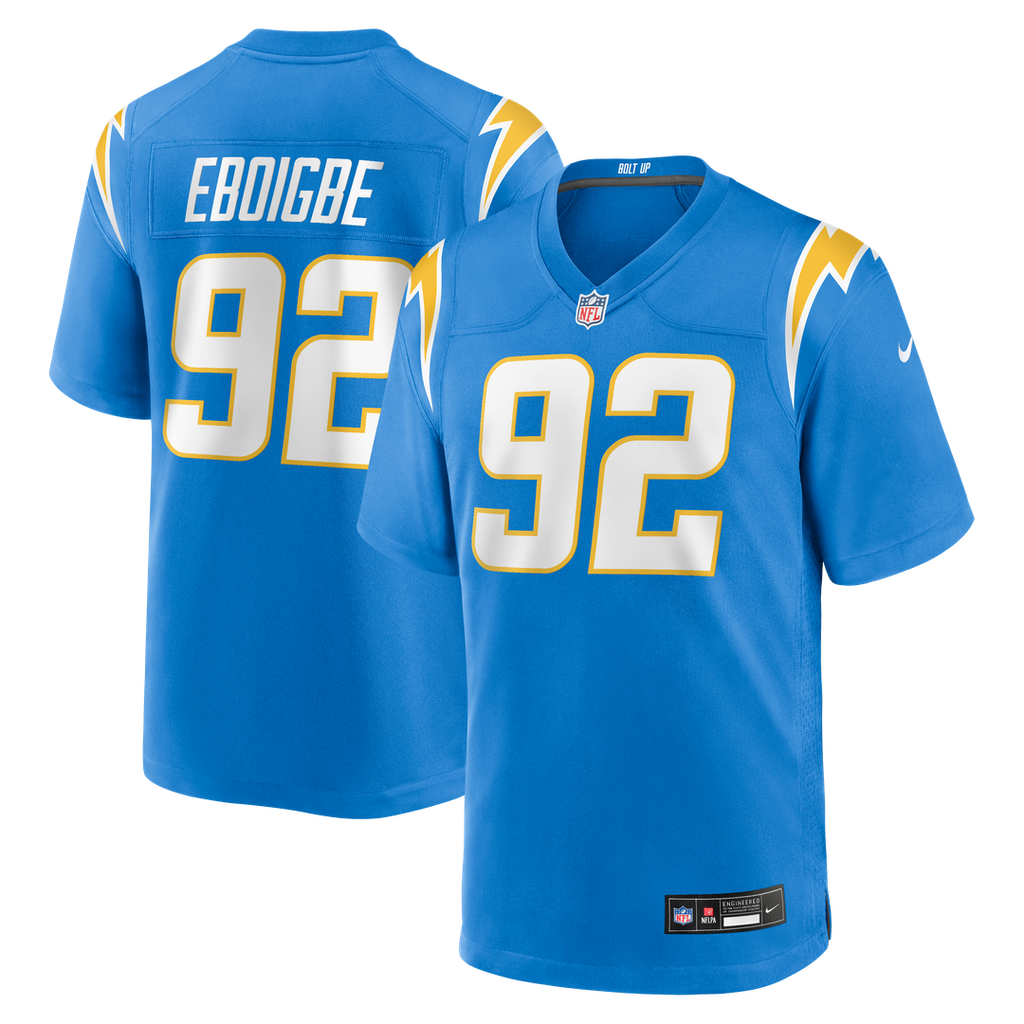 Men's Los Angeles Chargers Justin Eboigbe Nike Powder Blue product image 1