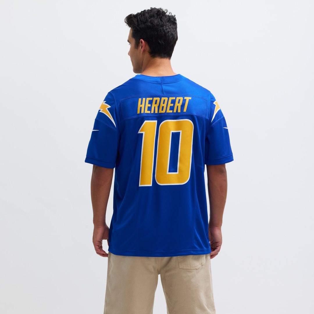 Men's Los Angeles Chargers Justin Herbert Nike Royal Vapor product image 5