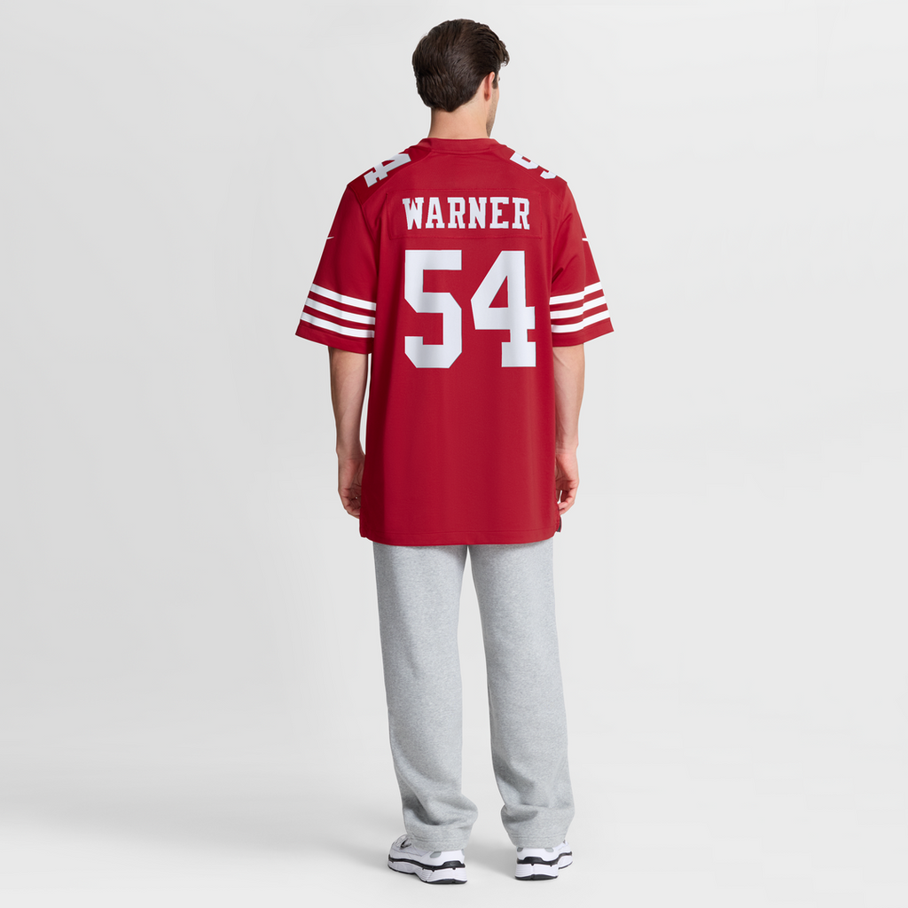 Men's San Francisco 49ers Fred Warner Nike White Player product image 14