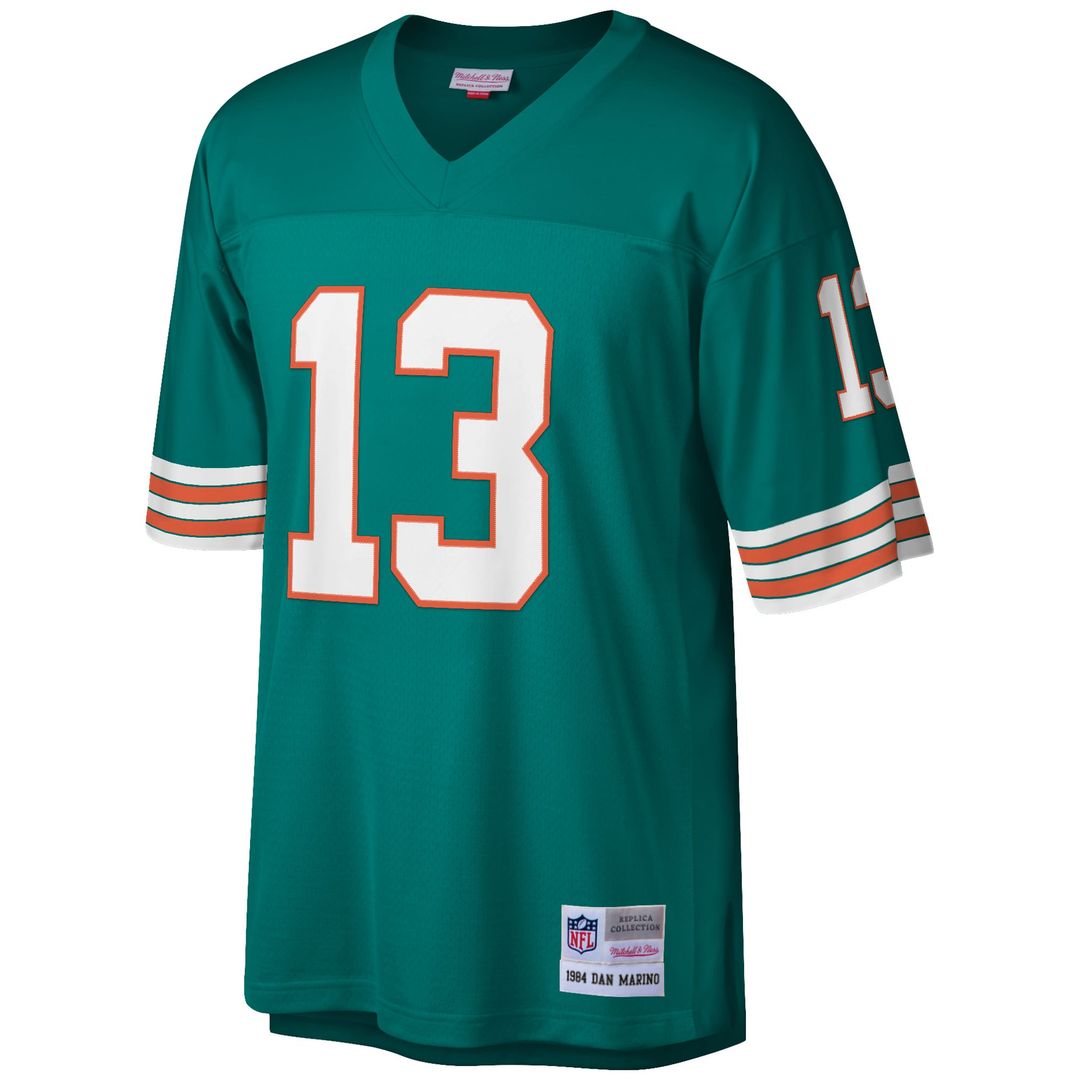 Men's Miami Dolphins Dan Marino Mitchell & Ness Aqua Big & product image 2